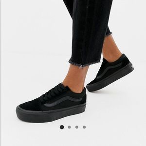 Platform Black Vans